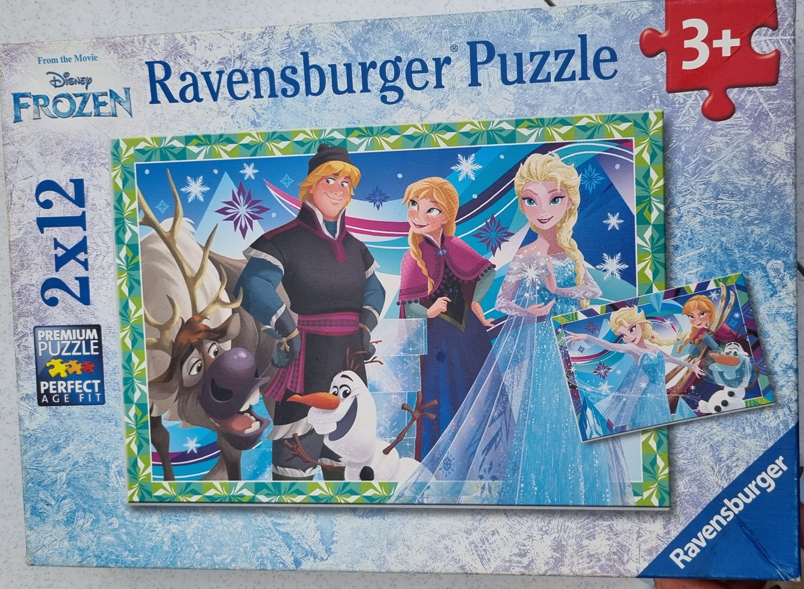 שני פאזלים 12 חלקים פרוזן